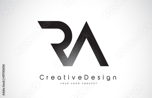RA R A Letter Logo Design. Creative Icon Modern Letters Vector Logo. photo