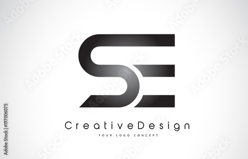 SE S E Letter Logo Design. Creative Icon Modern Letters Vector Logo.
