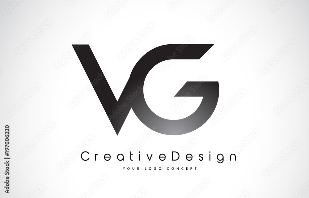 VG V G Letter Logo Design. Creative Icon Modern Letters Vector Logo ...