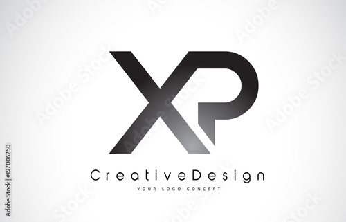 XP X P Letter Logo Design. Creative Icon Modern Letters Vector Logo.