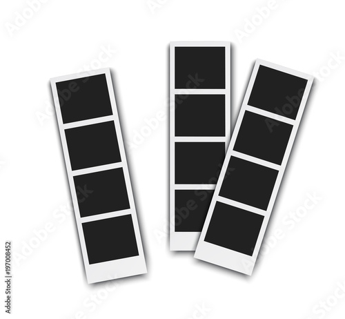 Photo frame vector realistic illustration