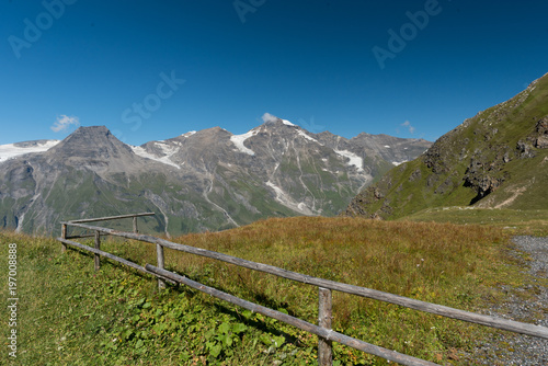 High alpine road in Austria - Grossglockner in the summer