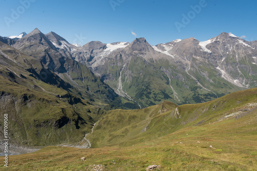 High alpine road in Austria - Grossglockner in the summer