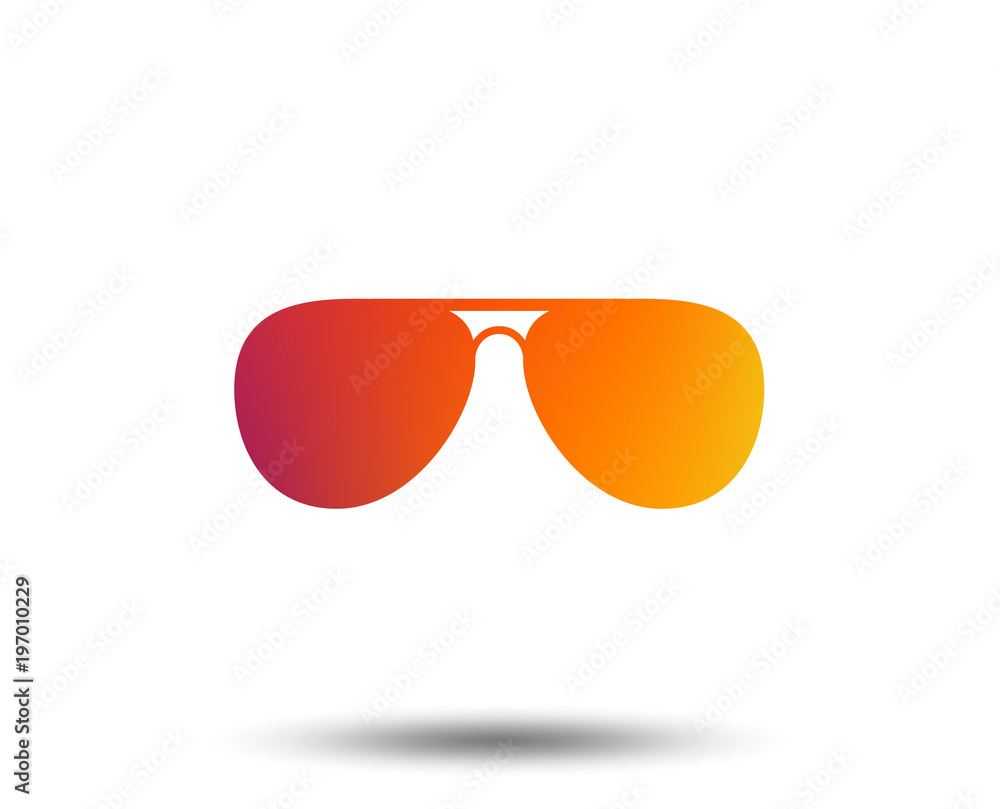 Fotografie Aviator sunglasses sign icon
