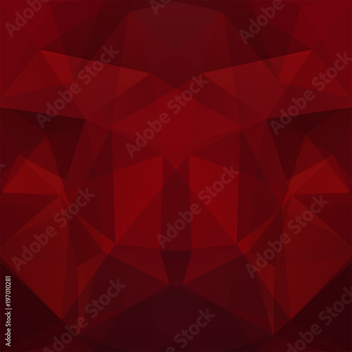 Abstract polygonal vector background. Dark red geometric vector illustration. Creative design template.