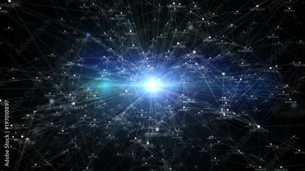 Block chain network and programming concept on technology background. Blockchain , cryptocurrencies , bitcoin and distributed ledger technology concept. Block chain Block chain network and programming concept on technology background. Blockchain , cryptocurrencies , bitcoin and distributed ledger technology concept. Block chain