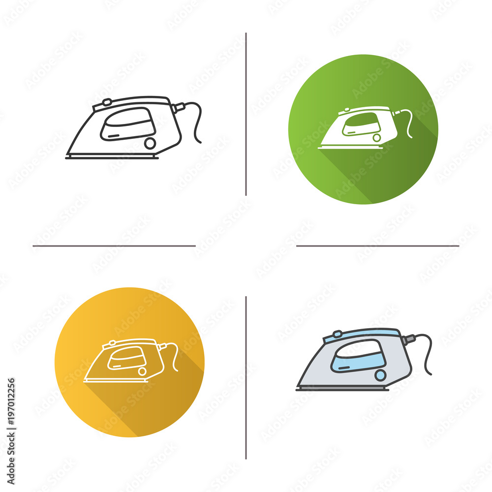 Steam iron icon Steam iron icon