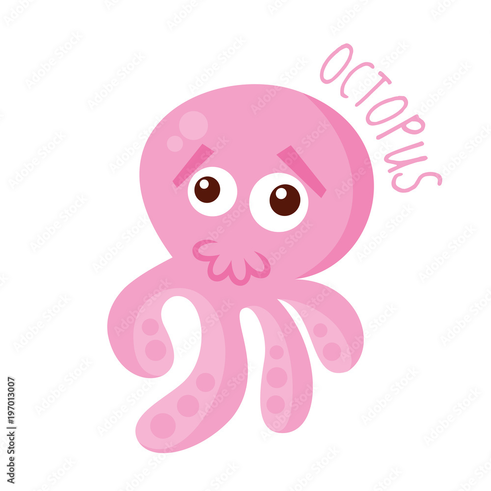 Marine life. Octopus