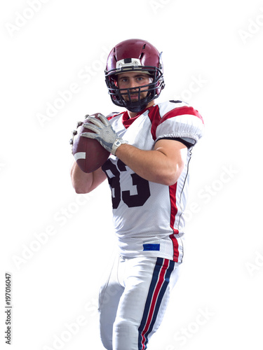 Фотография american football player throwing ball