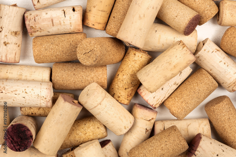 Wine corks closeup photo