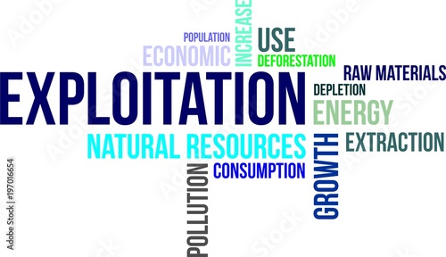 word cloud - exploitation