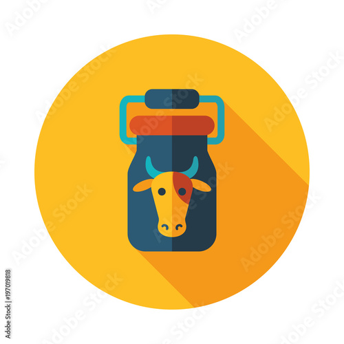 Can container for milk vector icon