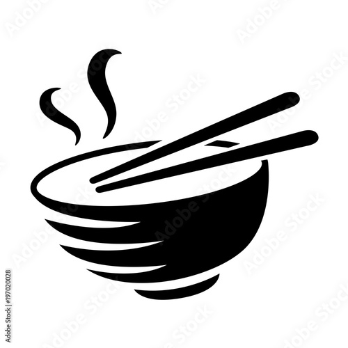 graphic black noodle on white background, vector