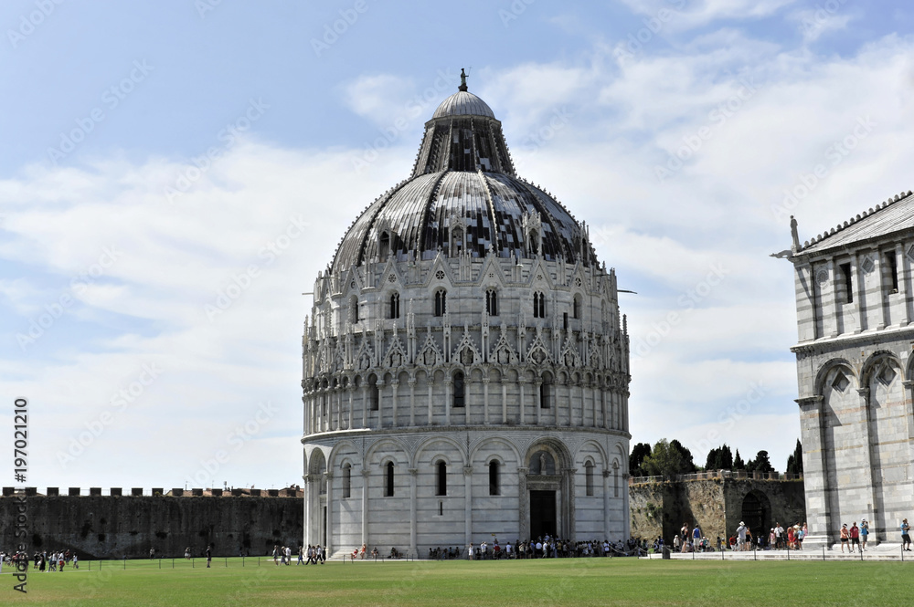 Battistero Dom, Dom Duomo Santa Maria Assunta, UNESCO-Weltkulturerbe, Pisa, Toscana, Italien, Europa