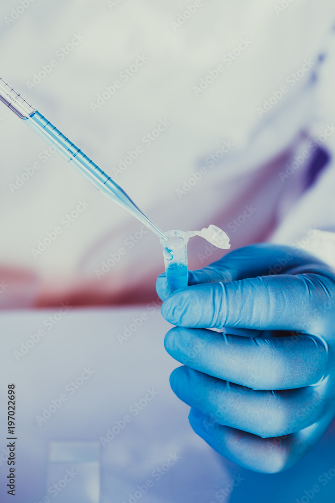 Fototapeta premium Scientist in chemical lab