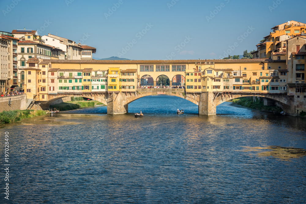 Ponte Vecchio over Arno river in Florence, Tuscany, Italy