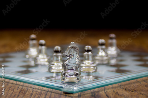 Glass Pawns with Knight