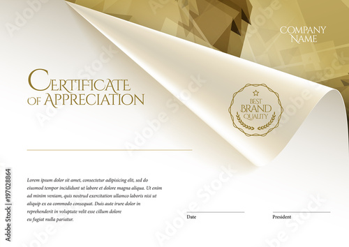 Certificate. Template diploma currency border.