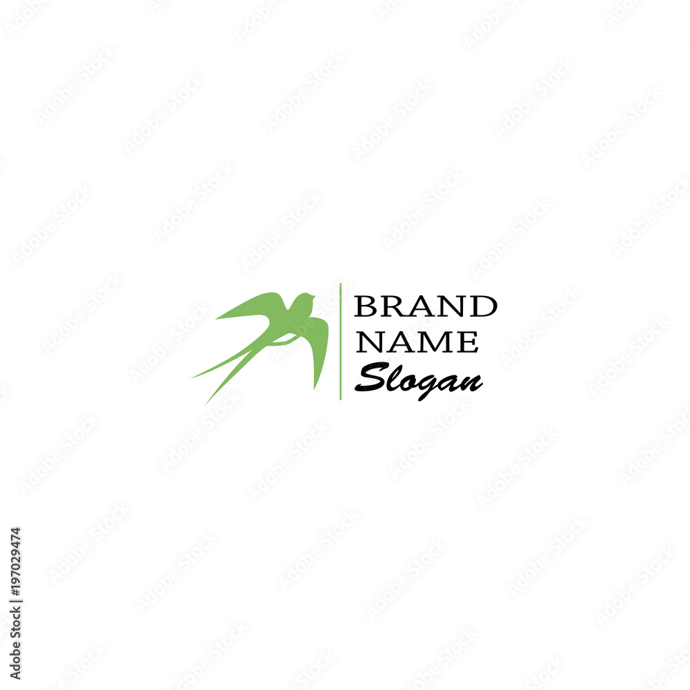 logo swallow green logo swallow green