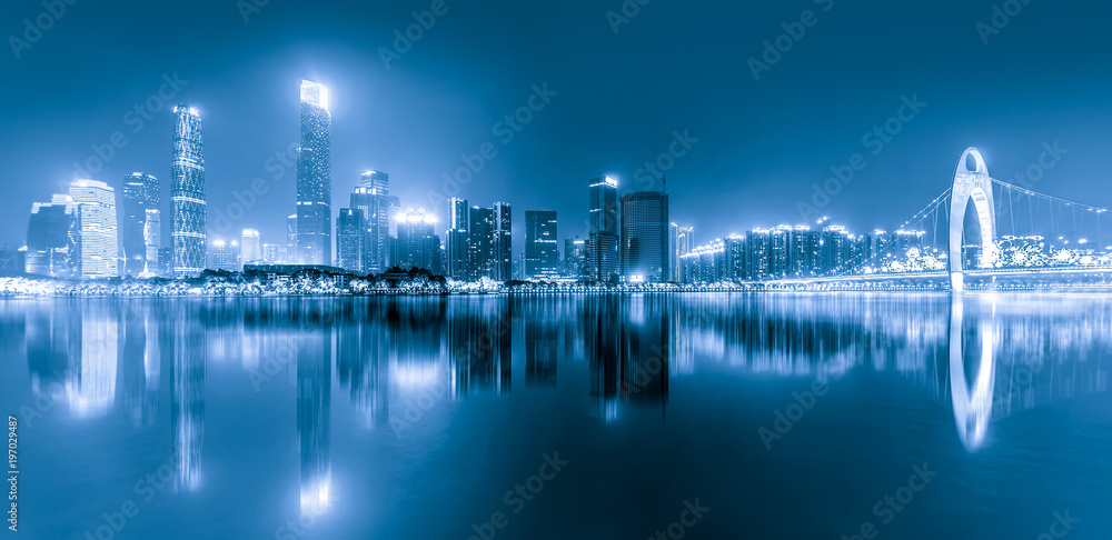 Modern metropolis skyline, guangzhou, China