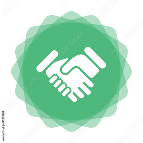 App Icon mint - Handschlag