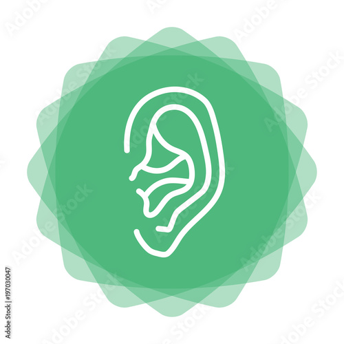 App Icon mint - Ohr Kontur