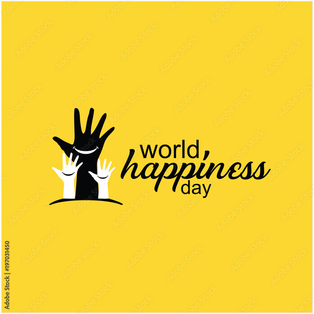 World Happiness Day Vector Template Design World Happiness Day Vector Template Design