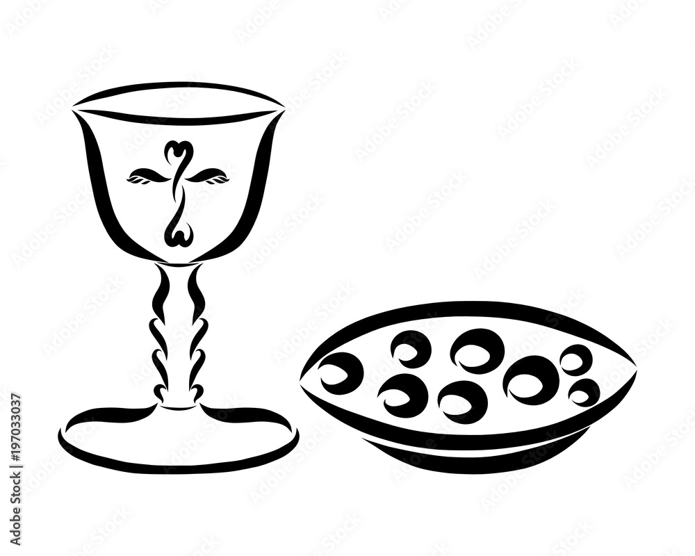 a-cup-of-wine-and-bread-for-the-eucharist-ilustraci-n-de-stock-adobe