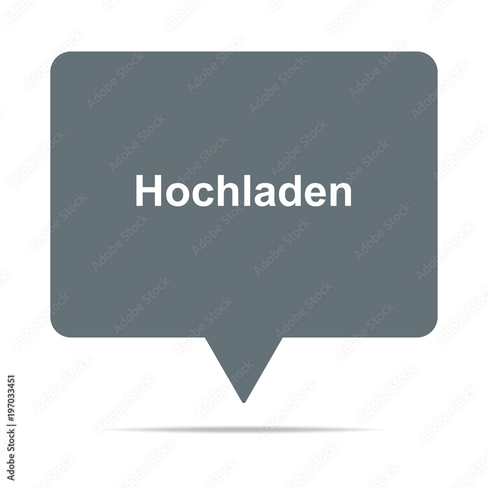 Graue Sprechblase mit Hochladen Graue Sprechblase mit Hochladen