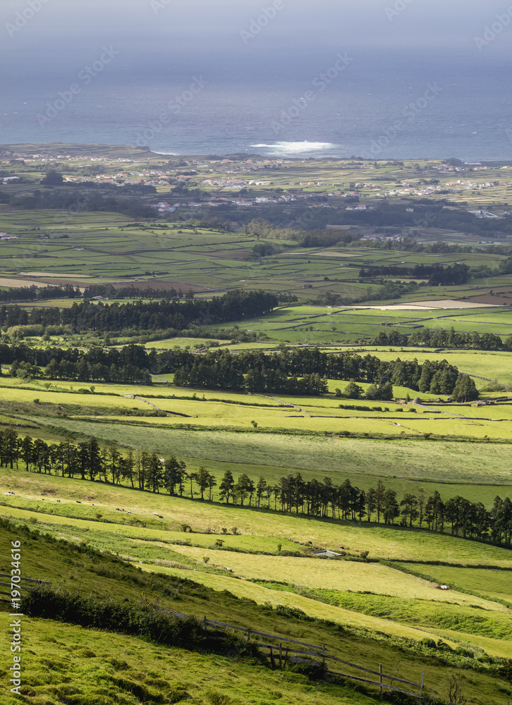 View from Serra do Cume, Terceira Island, Azores, Portugal