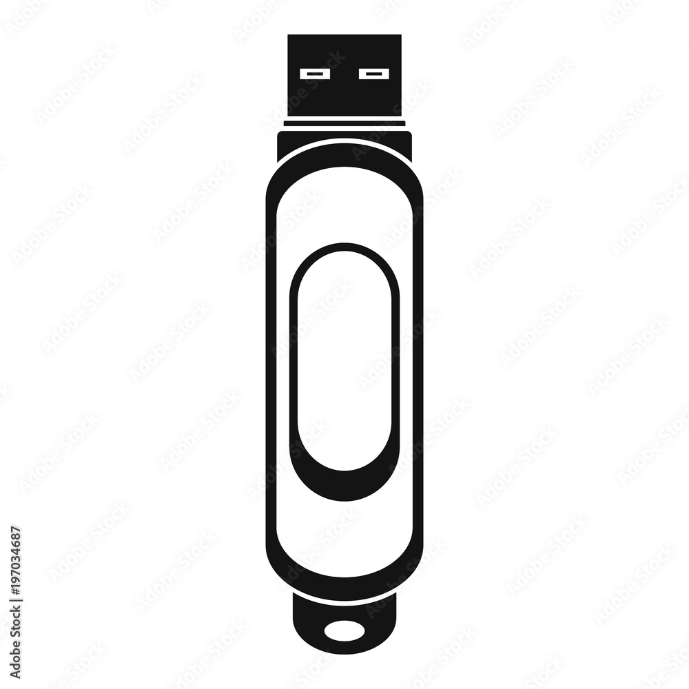 Mini usb icon. Simple illustration of mini usb vector icon for web Mini usb icon. Simple illustration of mini usb vector icon for web