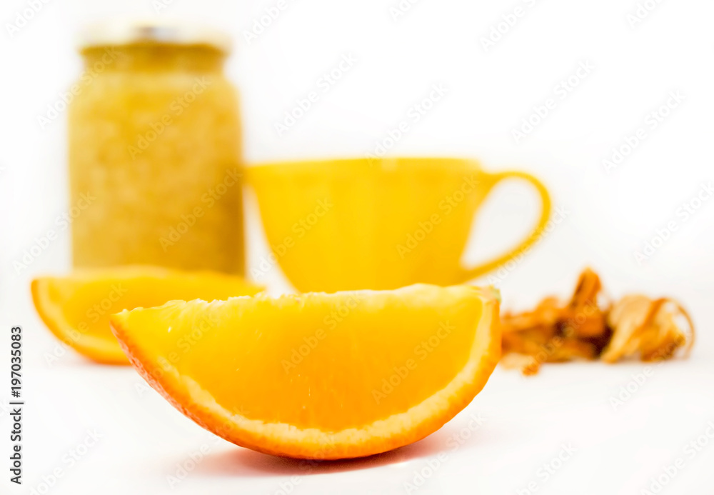 Lemon jam with a cup of tea Lemon jam with a cup of tea