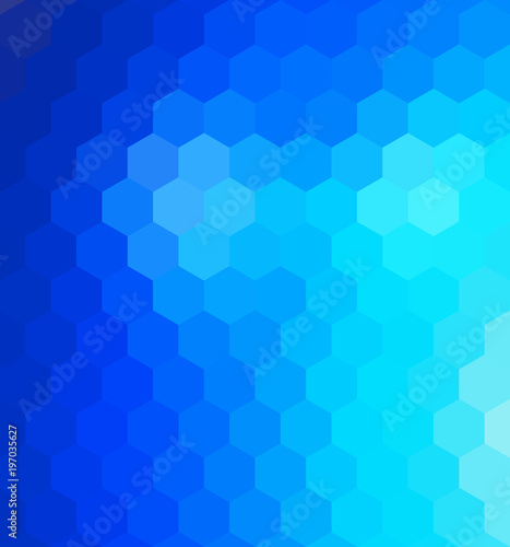 Low poly hexagon abstract geometrical vector background