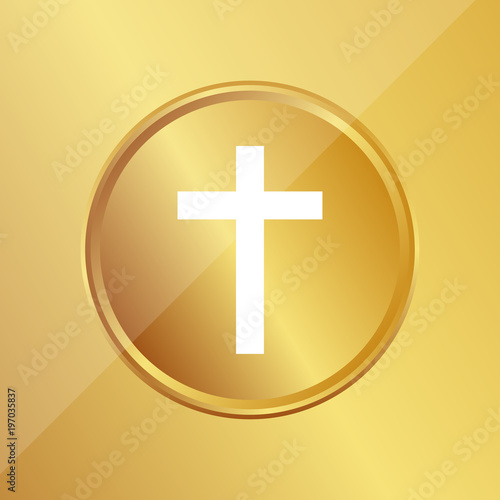 Gold Medaille - Christentum