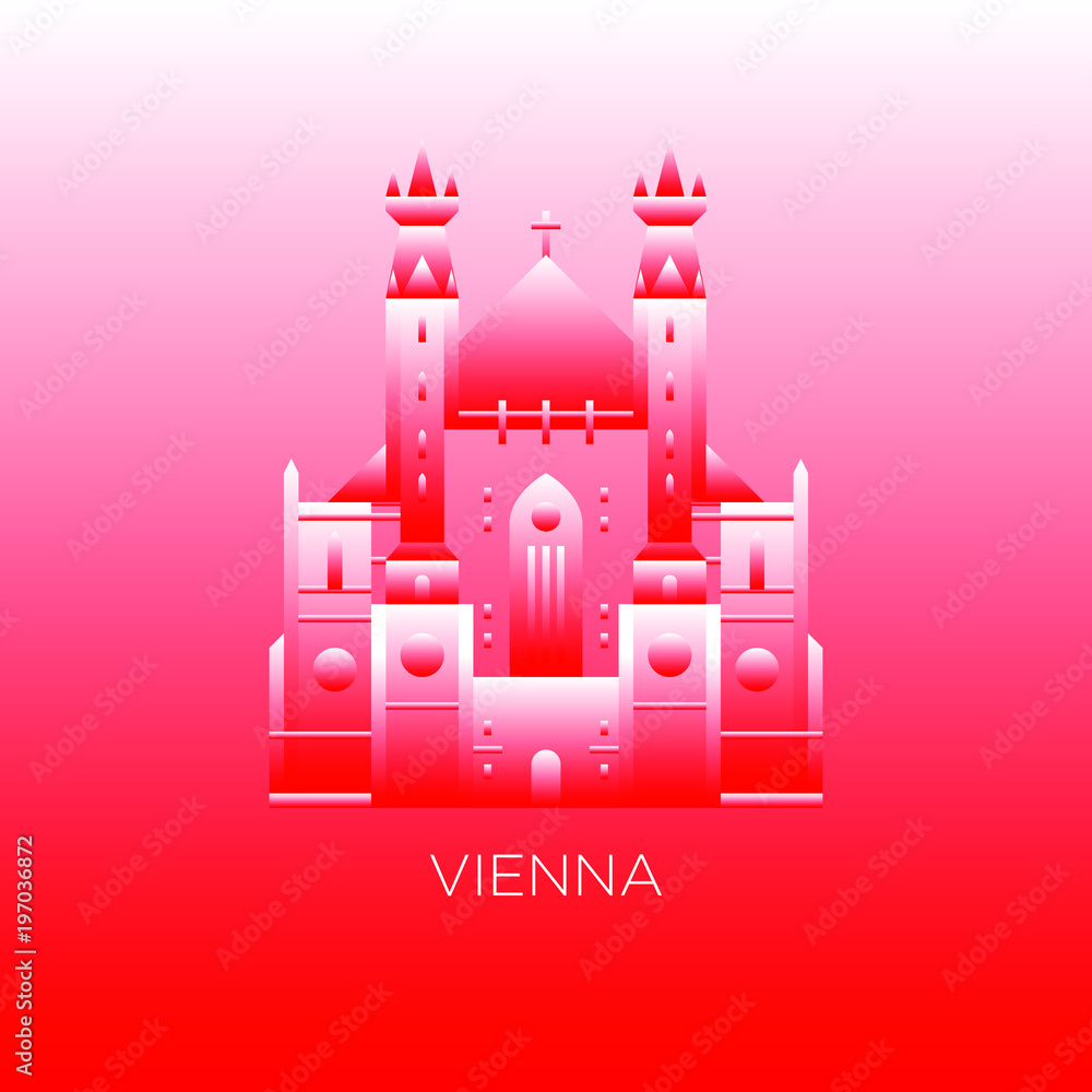 Naklejka premium Vienna city