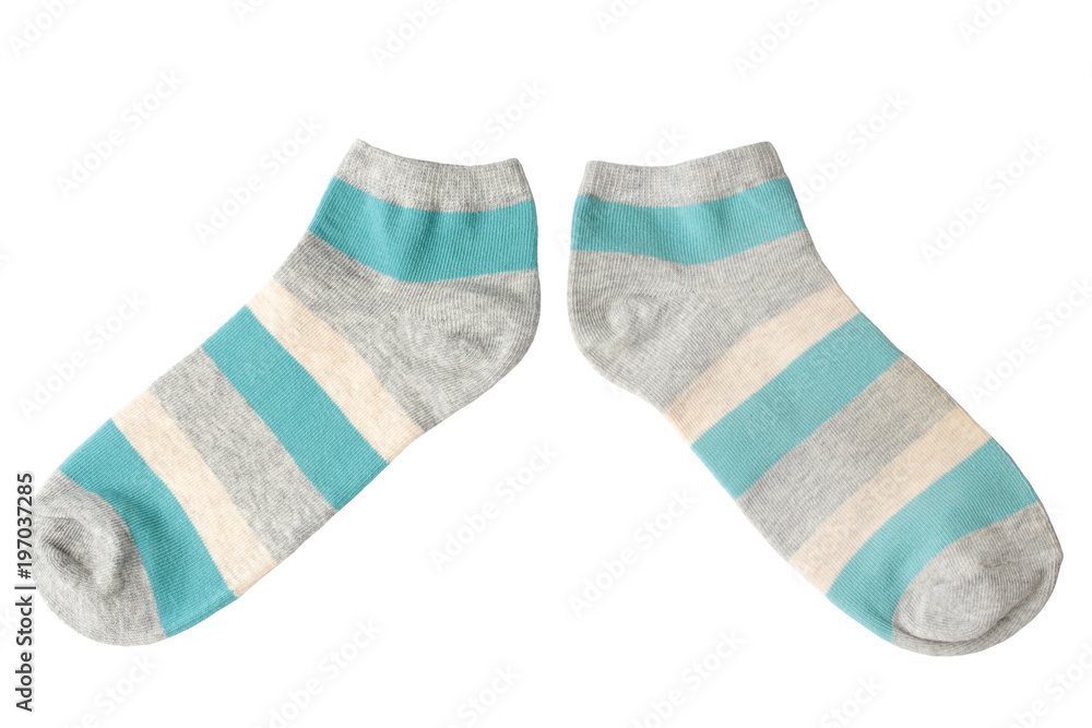 Pair of striped socks Pair of striped socks