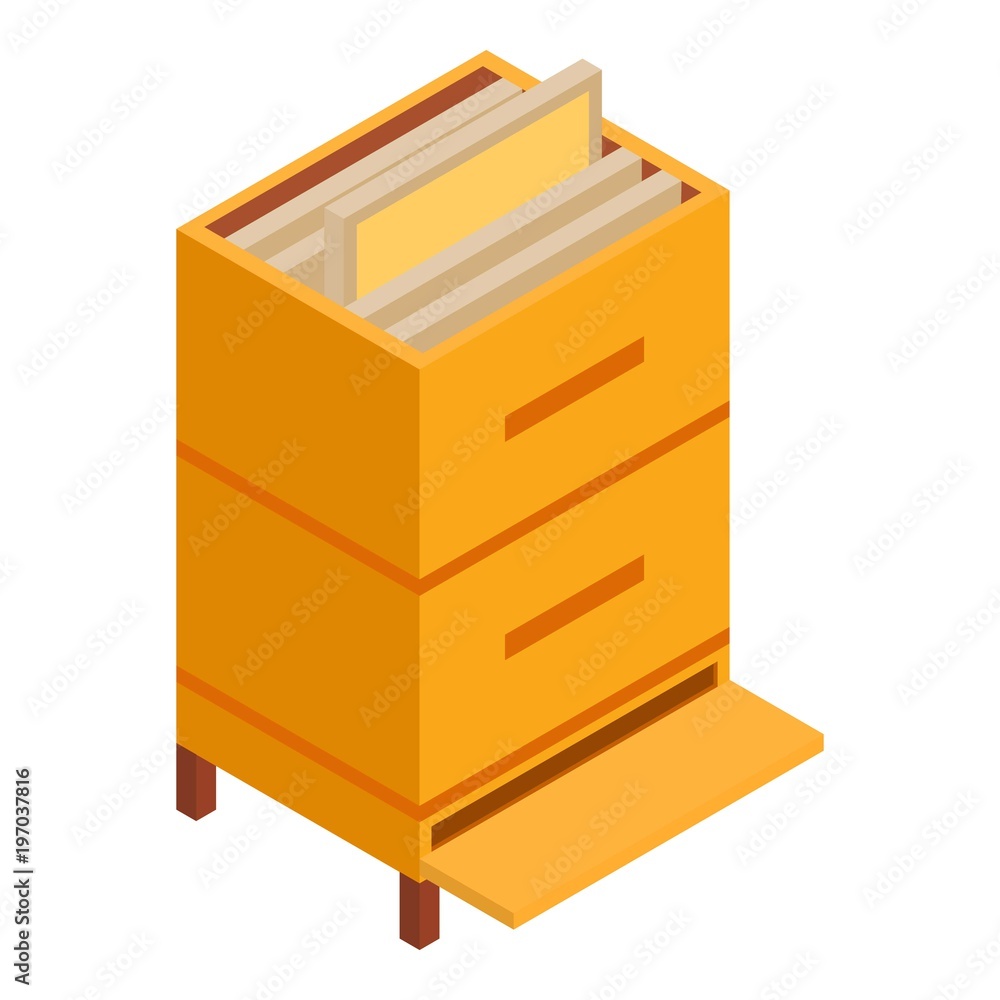 Hive icon. Isometric illustration of hive vector icon for web Hive icon. Isometric illustration of hive vector icon for web