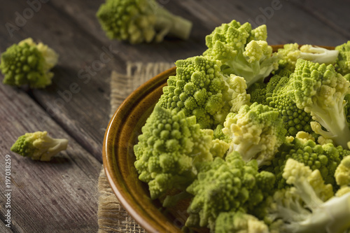 Romanesco broccoli in a plate