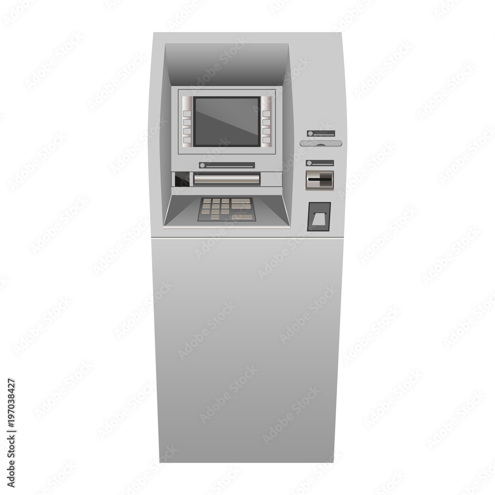 Atm mockup. Realistic illustration of atm vector mockup for web Atm mockup. Realistic illustration of atm vector mockup for web