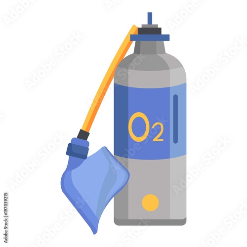 Oxygen icon. Flat illustration of oxygen vector icon for web
