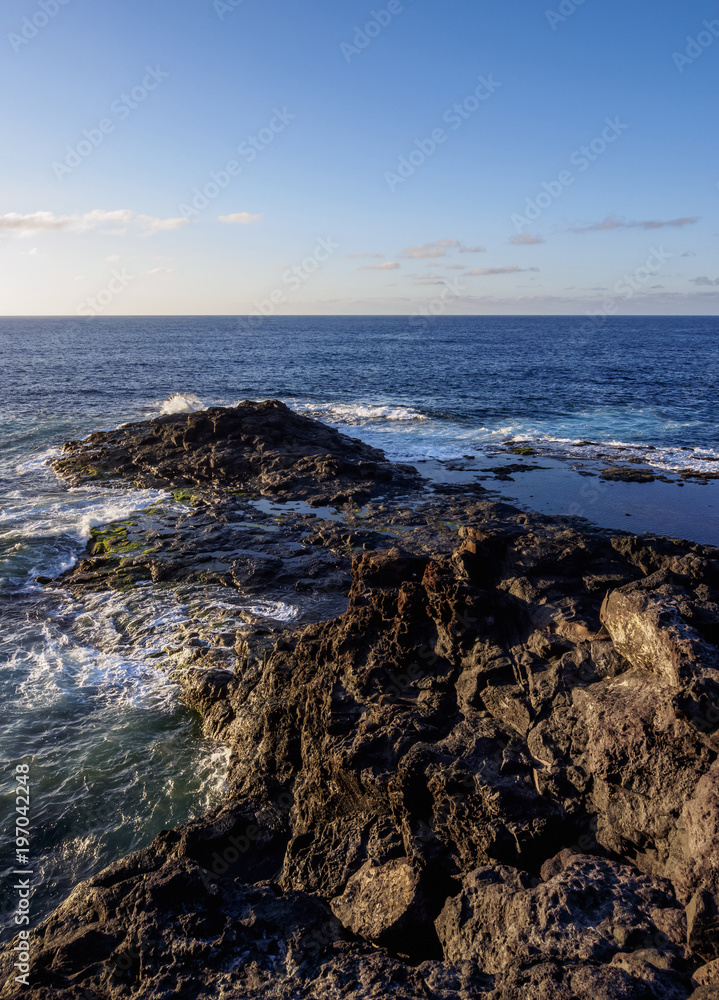 Punta de la Laja near Bajamar, Tenerife Island, Canary Islands, Spain Punta de la Laja near Bajamar, Tenerife Island, Canary Islands, Spain