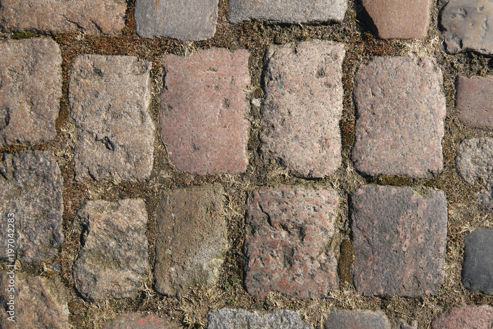 Fototapeta premium Bodenbelag Kopfsteinpflaster