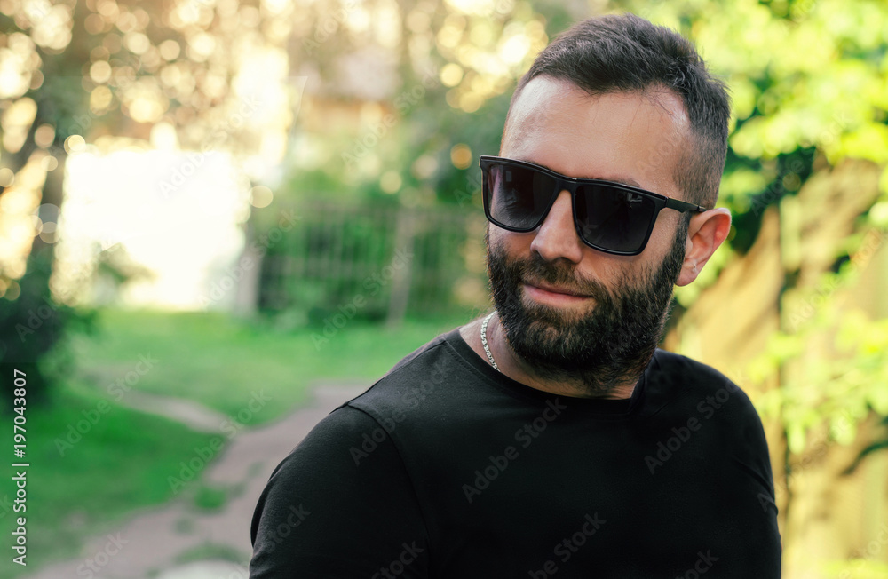 bearded model man bearded model man