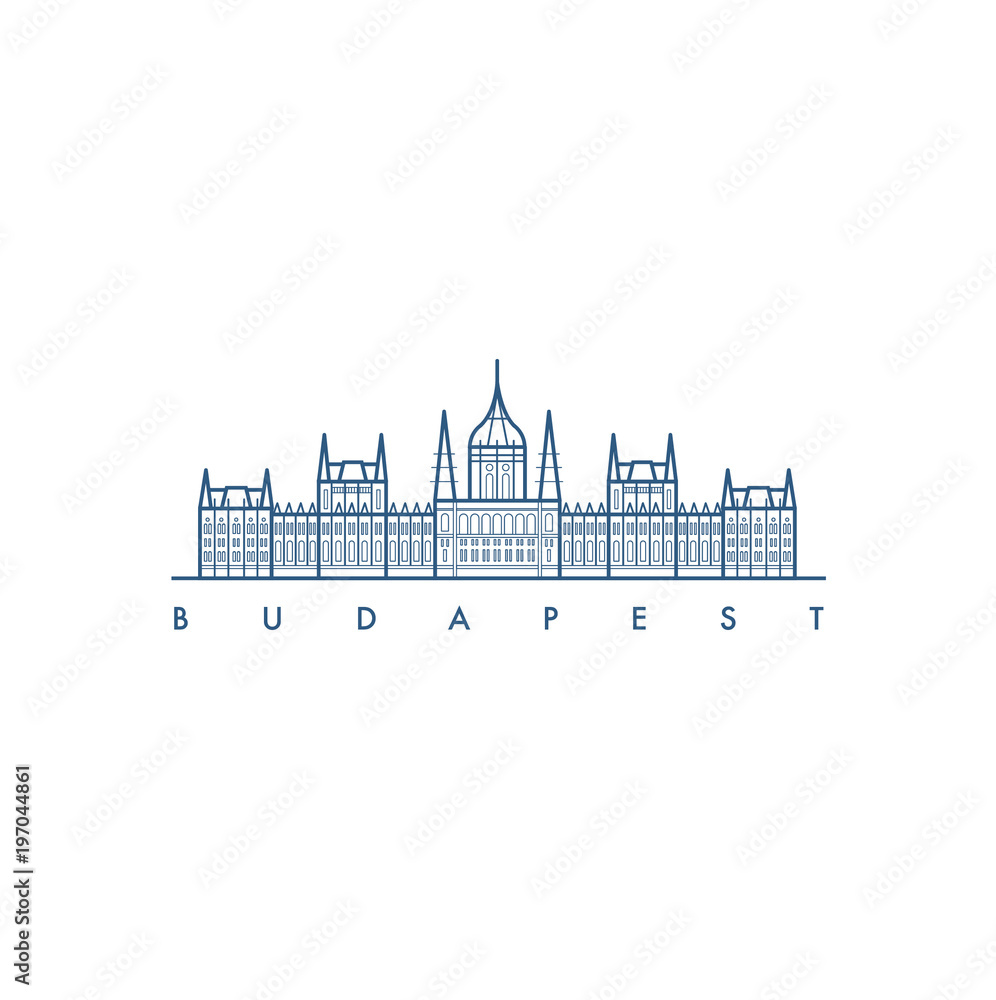 Budapest.  illustration.