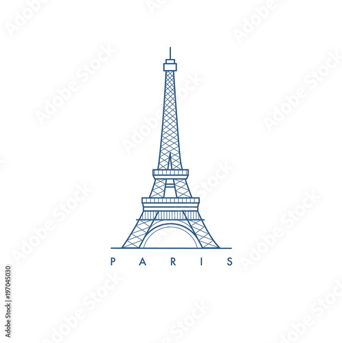 Miasto Paryż. ilustracja.