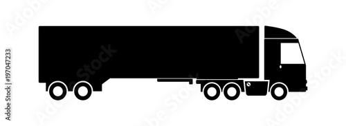 Simple icon. Truck. Goods delivery.