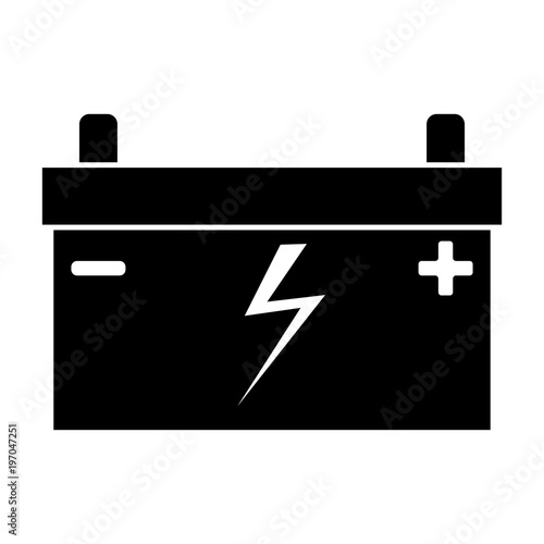 Car battery. Icon