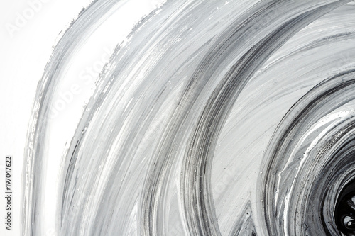 Abstract black and white ha...