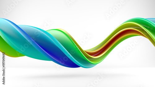 Vivid colorful twisted spir...