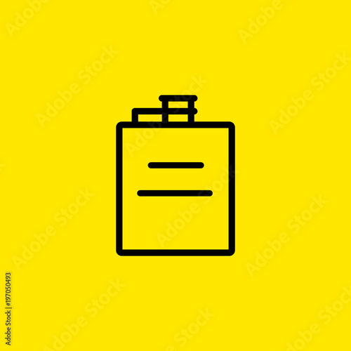 Hip Flask Line Icon